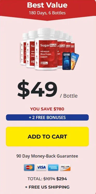 SugarMute price 6 bottle